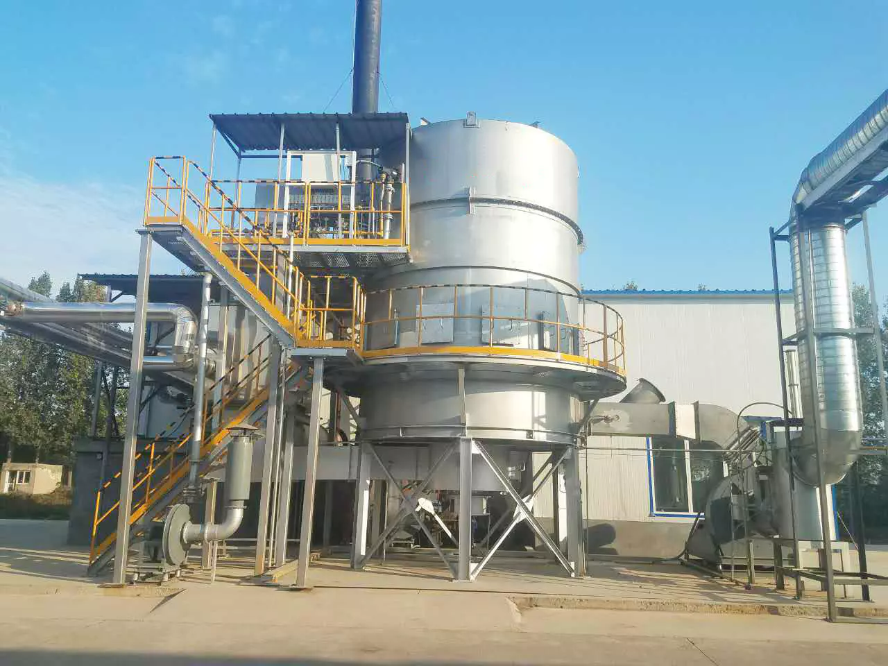High concentration waste gas solution