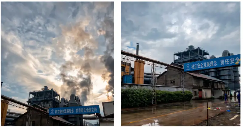 Flame Retardant Fine Chemical Manufacturing: Magnetic Energy Dewhite Emission Control Project Analysis Magnetic Dewhite Device Off vs On