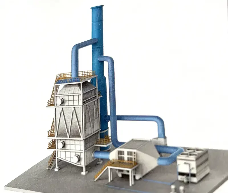 Strontium Carbonate Smelting: Magnetic Energy Dewhite Flue Gas Conditioning Project Analysis