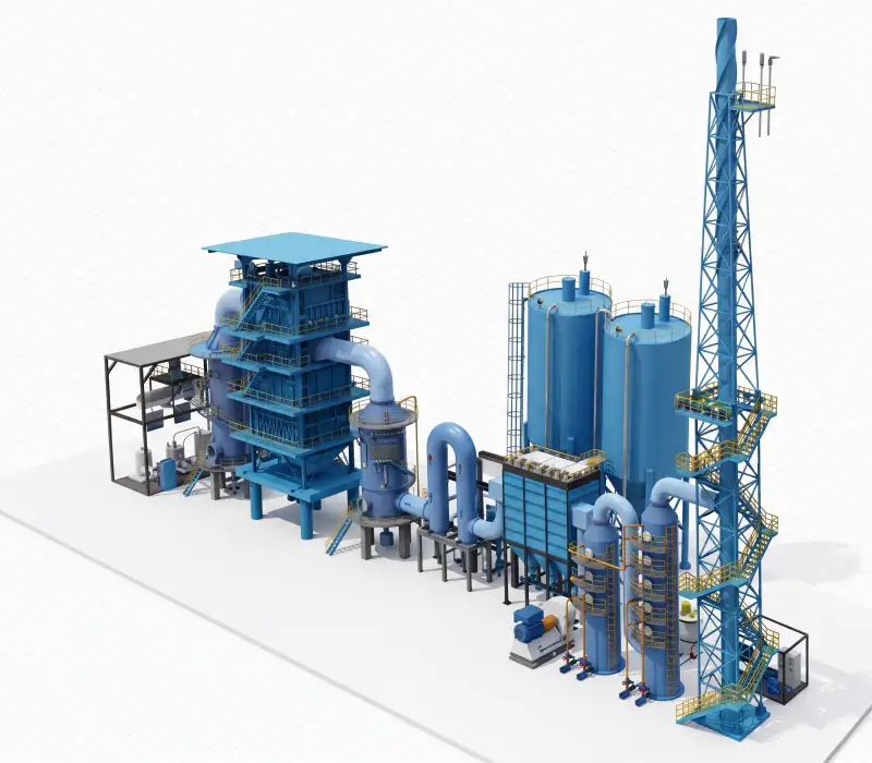 3D Design Model of Waste Salt Treatment System
