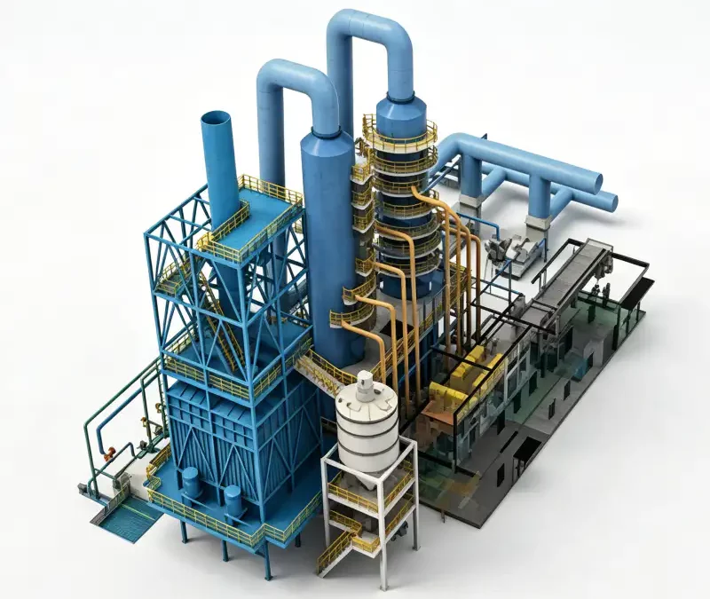 High-Performance Lithium-Ion Battery Anode Material Graphitization Industry: Dust Removal, Desulfurization & Denitrification Project