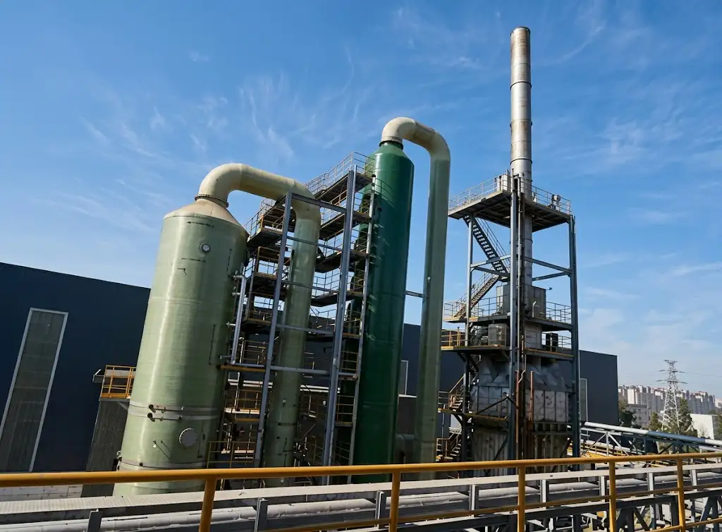 Completed Steel Industry Flue Gas Treatment Facility